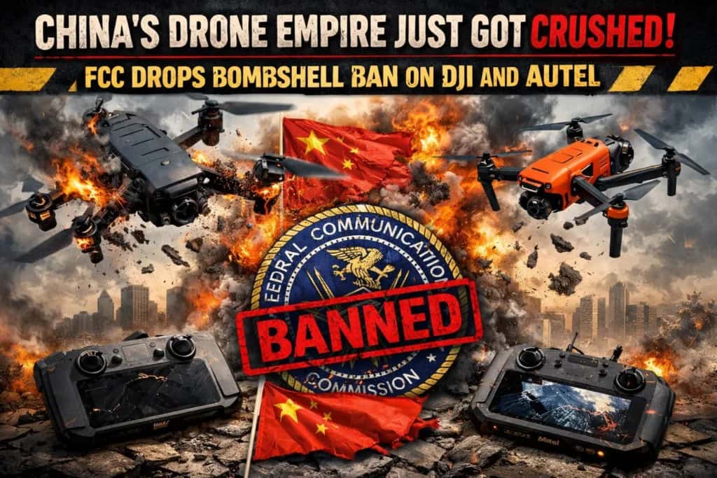 China's Drone Empire Just Got Crushed: FCC Drops Bombshell Ban on DJI and Autel