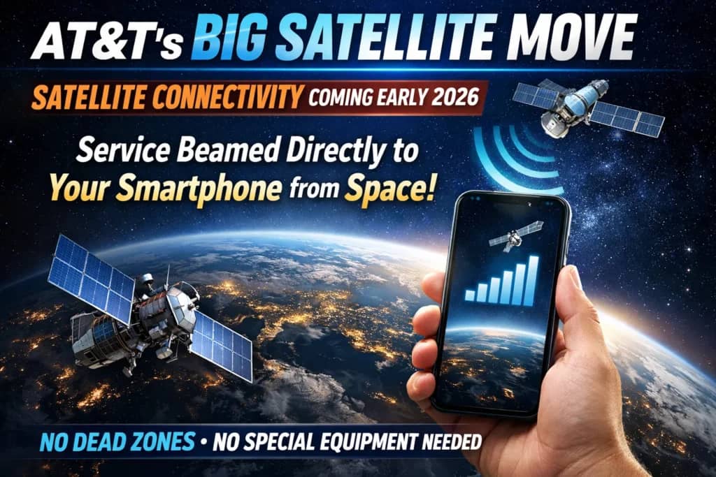 AT&T launches its biggest bet against T-Mobile and Verizon with satellite connectivity rolling out in early 2026