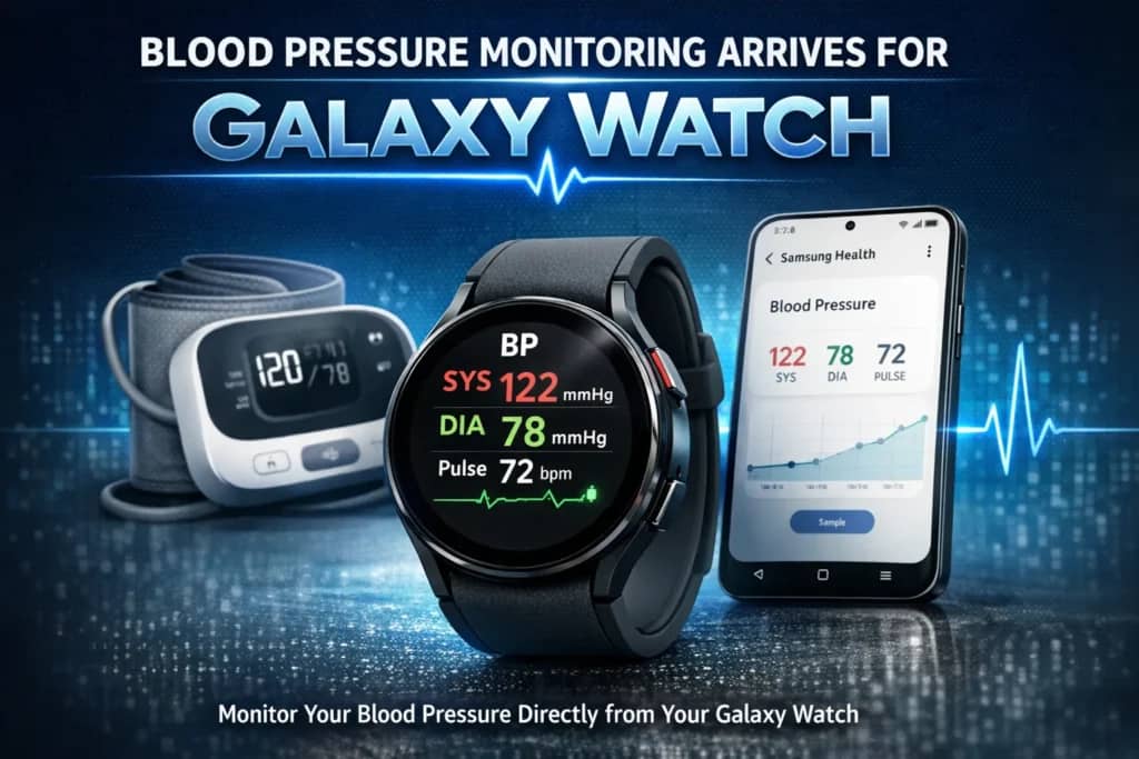 Blood Pressure Monitoring Finally Arrives for Galaxy Watch Users in the US